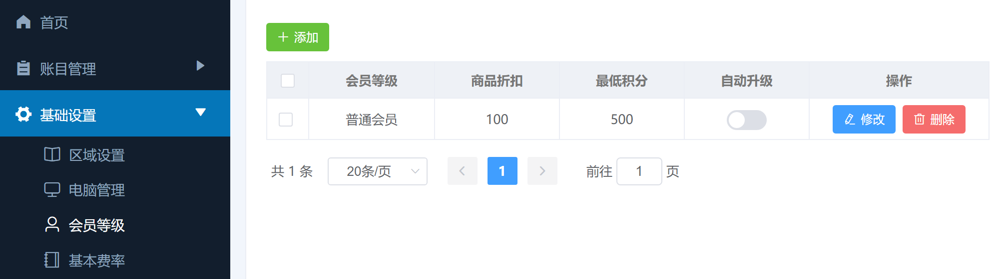 会员等级查看